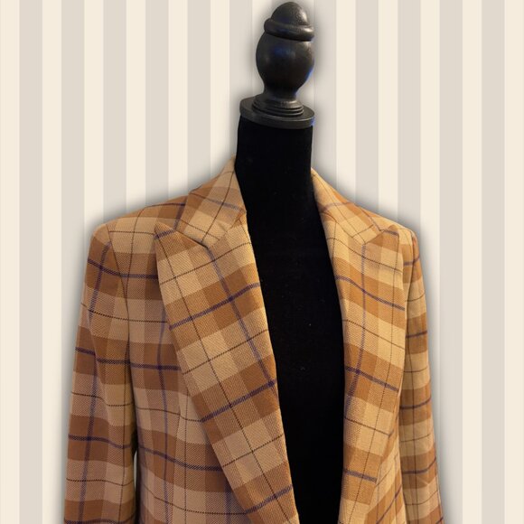 Wilfred Cherrelle plaid double-breasted blazer - Picture 2 of 7